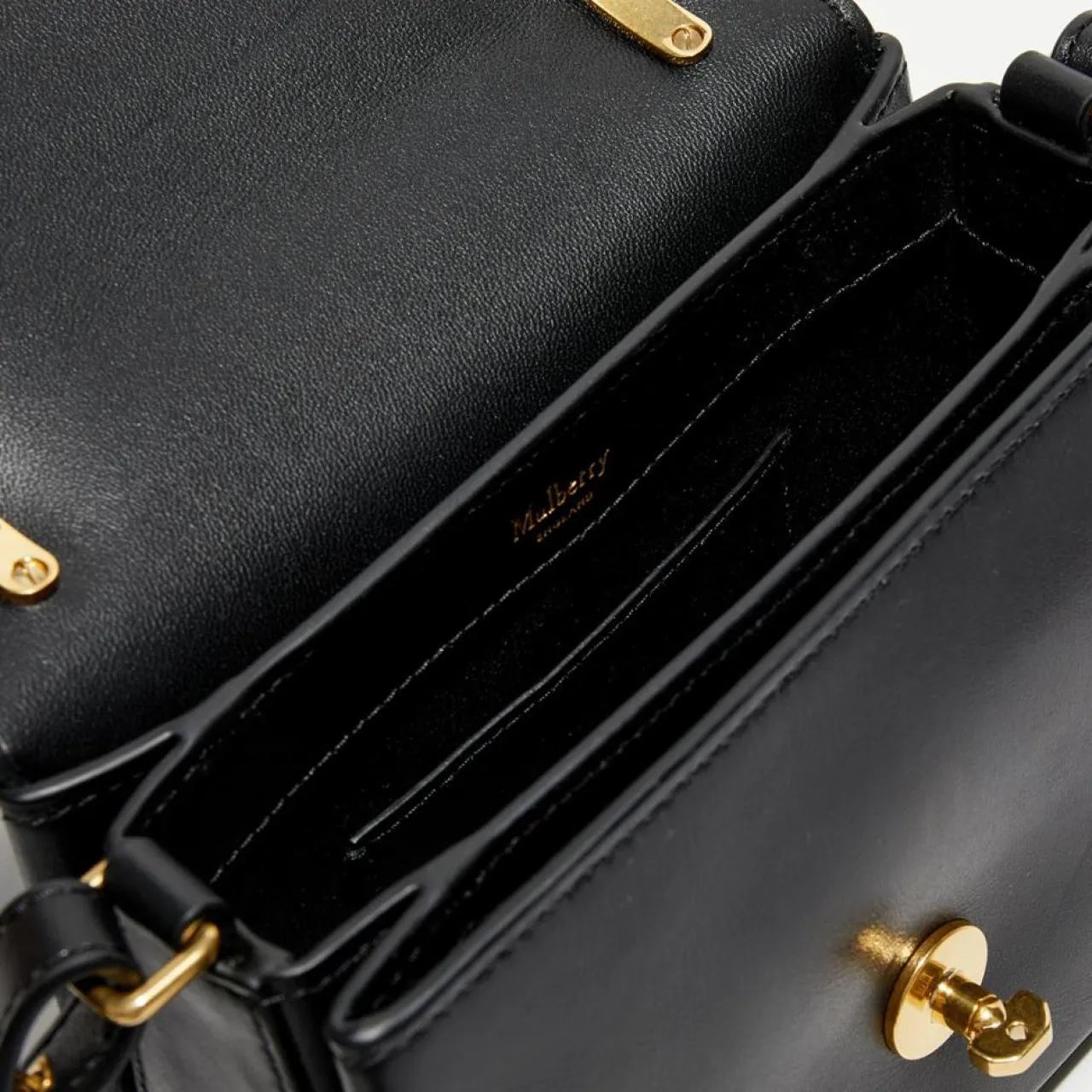 Petit sac à main en Cuir Lana noir - 18,5x13x8 cm