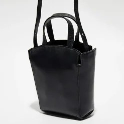 Petit sac à main en Cuir Mini Clovelly noir - 16x18x7 cm