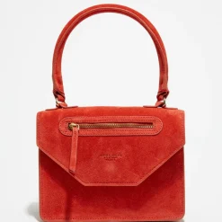 Petit Sac à main en Velours de Cuir Juline pomocoro - 15x20x8 cm