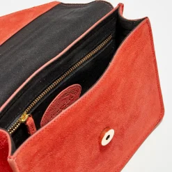 Petit Sac à main en Velours de Cuir Juline pomocoro - 15x20x8 cm