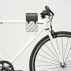 Petit Sac en Toile enduite & Cuir Arguin noir/multicolore - 18x11.5x3 cm