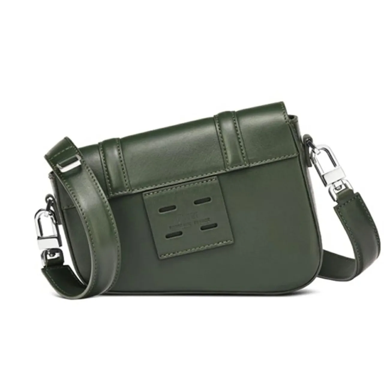 Petit Sac en Toile enduite & Cuir Bordeaux noir/multicolore - 14x19x4.5 cm