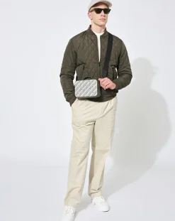 Petit Sac en Toile enduite Pyla vert/multicolore - 13x19x6.5 cm