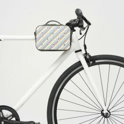 Petit Sac en Toile enduite Pyla vert/multicolore - 13x19x6.5 cm