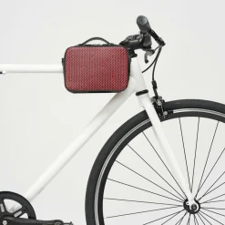 Petit Sac en Toile enduite Pyla rouge/noir - 13x19x6.5 cm