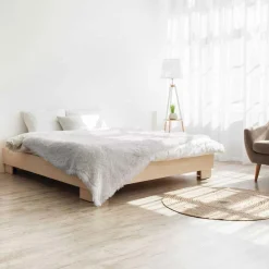 Plaid à poils longs blanc - 120x150 cm