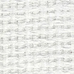Plaid chenille gauffrée blanc - 125x150 cm