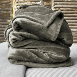 Plaid Cosy taupe foncé - 150x200 cm