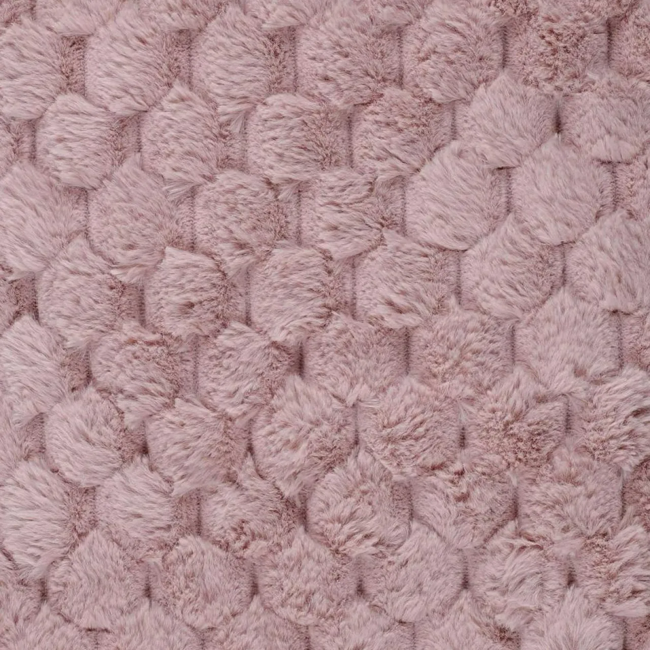 Plaid en fausse fourrure Opulence rose - 120x150 cm