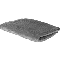 Plaid en Flanelle embossé gris foncé - 150x200 cm