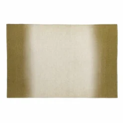 Plaid en laine et coton vert 140x220cm