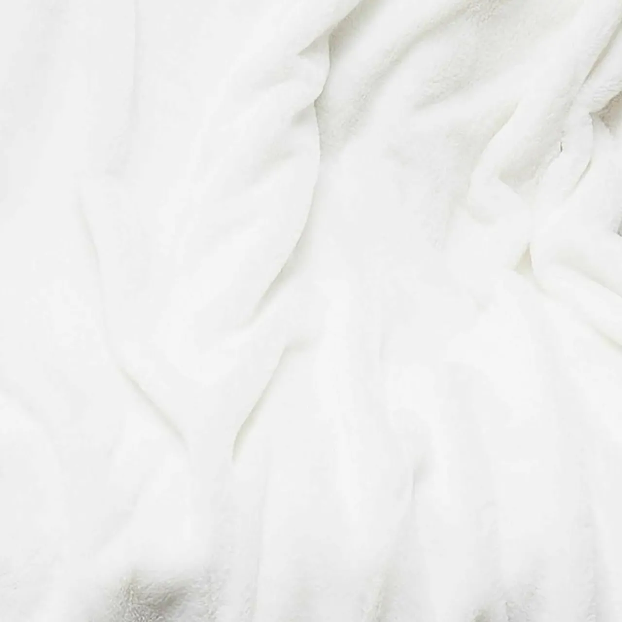 Plaid imiation fourrure Ooulence blanc - 120x150 cm