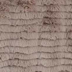 Plaid imitation fourrure Opulence taupe - 120x150 cm