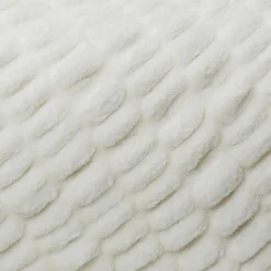 Plaid imitation fourrure luxury blanc - 140x200 cm