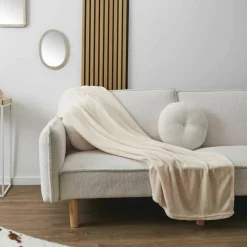 Plaid microfibre beige - 150x200 cm