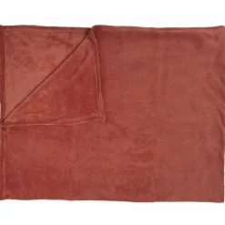 Plaid microfibre rouge - 150x200 cm