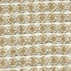 Plaid nid d'abeille beige/gris - 125x150 cm