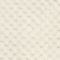 Plaid nid d'abeille blanc - 120x150 cm