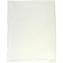 Plaid nid d'abeille blanc - 120x150 cm