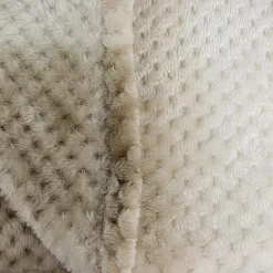 Plaid nid d'abeille XXL beige - 150x120 cm