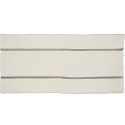 Plaid ou Nappe blanc/violet 110x220cm