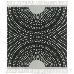 Plaid Recyclé Taina carbone - 160x140 cm