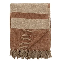 Plaid Temi marron - L.160xW.130 cm