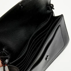 Pochette à bandoulière en Cuir The Longshot noir - 20x11x4 cm