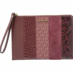 Pochette en Cuir zippée XL Jet Set Travel merlot/multicolore - 24.13x17.14x12.7 cm
