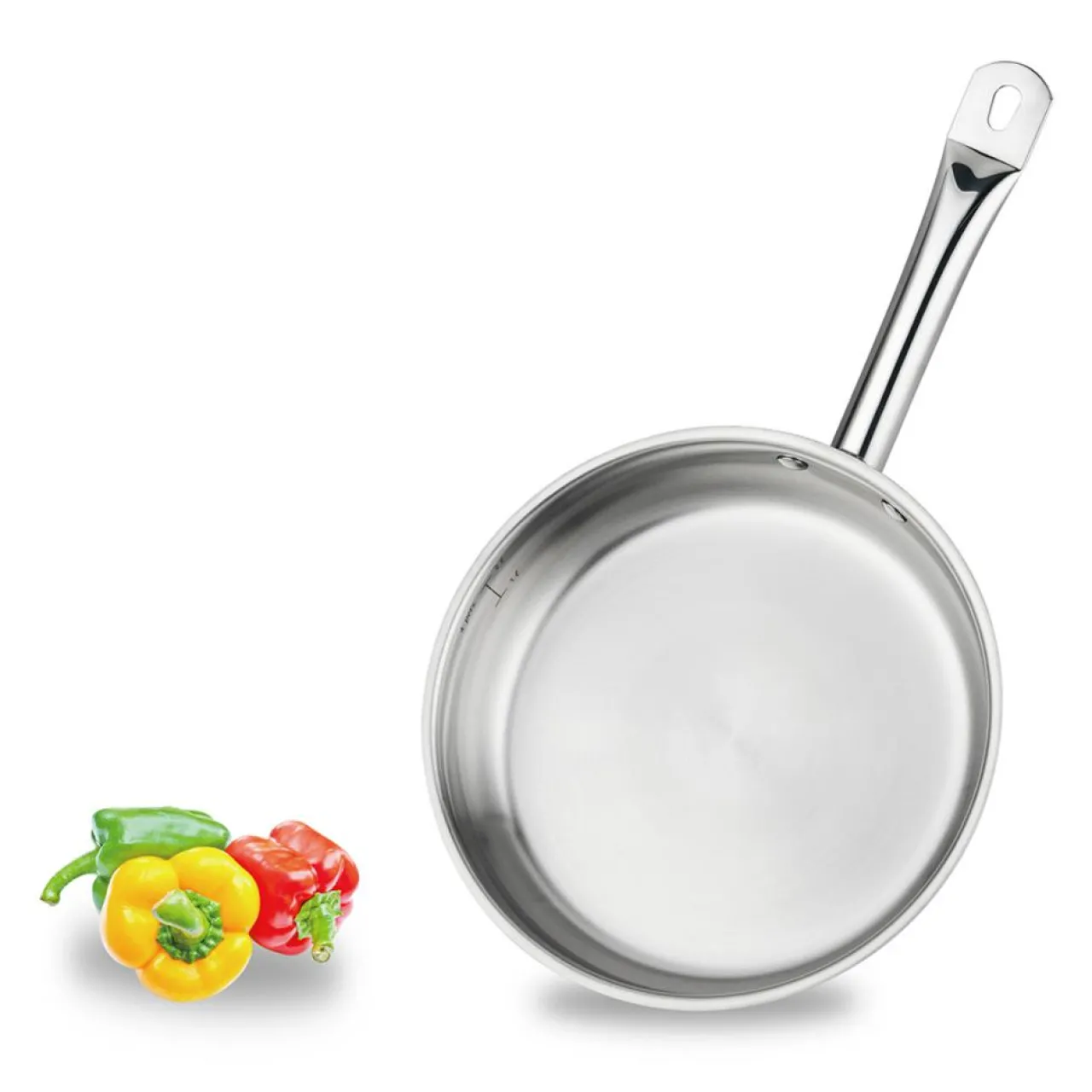 Poêle induction argentée - D.24 cm