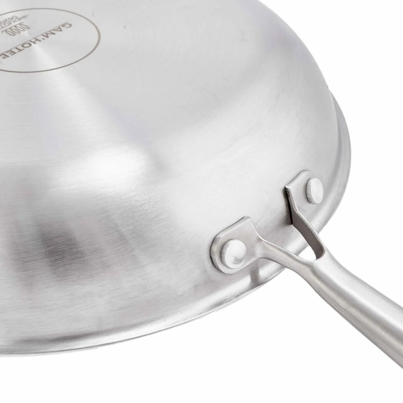 Poêle triplex induction argentée - D.32 cm