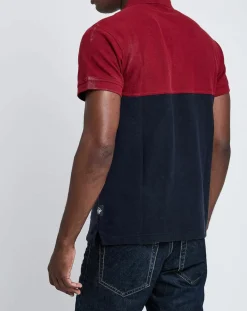 Polo Bicolore rouge/marine