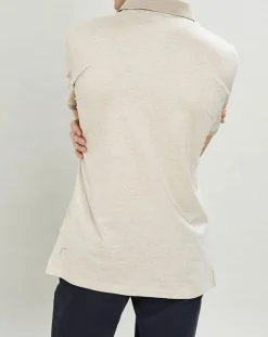 Polo chiné mercerisé Classic Fit beige