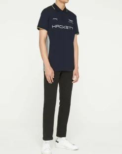 Polo Classic Fit Aston Martin Racing mix bleu/gris