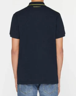 Polo Classic Fit Aston Martin Racing col zippé bleu marine