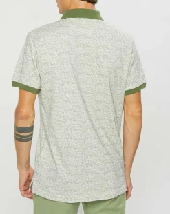 Polo Classic Fit Imprimé Allover kaki/beige