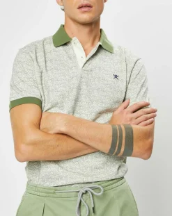 Polo Classic Fit Imprimé Allover kaki/beige