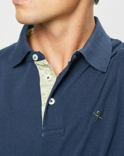 Polo Classic Fit Piqué bleu marine