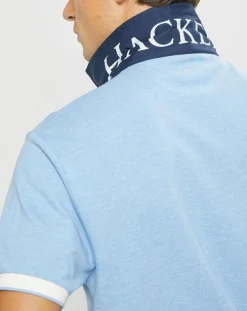 Polo Classic Fit Piqué Brand bleu ciel