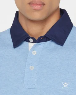 Polo Classic Fit Piqué Brand bleu ciel