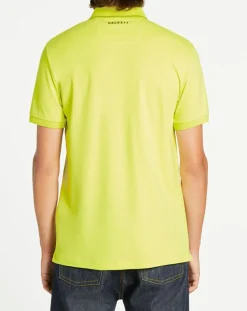 Polo col zippé Aston Martin Racing jaune