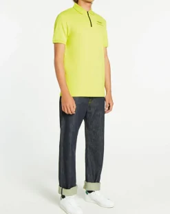 Polo col zippé Aston Martin Racing jaune