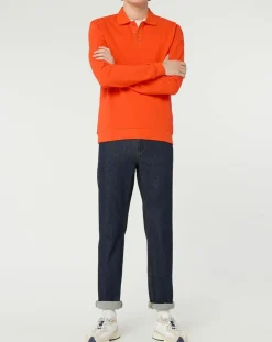 Polo Dolpiq ml piq orange vif