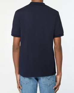 Polo en Coton piqué Piaf bleu marine