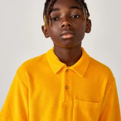 Polo en Coton éponge Clim orange