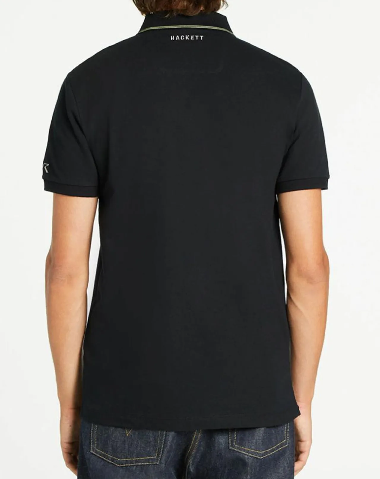 Polo en jersey Regular Fit rayé Aston Martin Racing noir