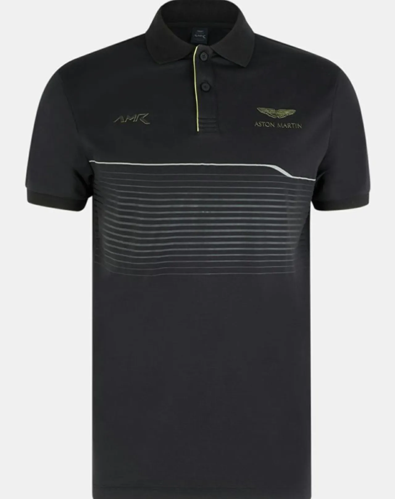 Polo en jersey Regular Fit rayé Aston Martin Racing noir