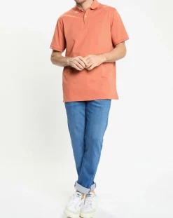 Polo en Jersey Regular Fit uni Smart orange moyen