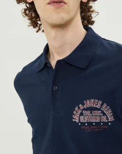 Polo Jprblubooster bleu marine