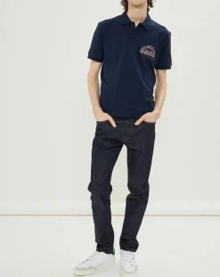 Polo Jprblubooster bleu marine